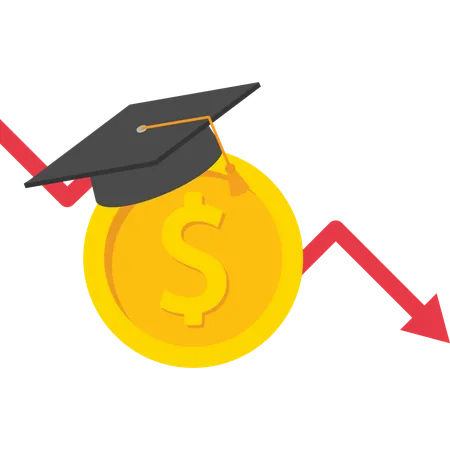 Bildung wird günstiger  Illustration