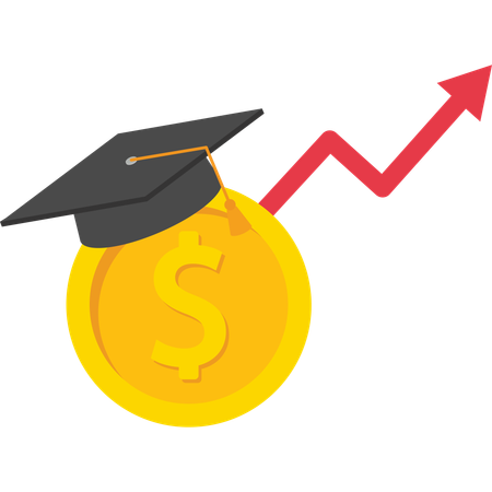 Bildung wird teurer  Illustration