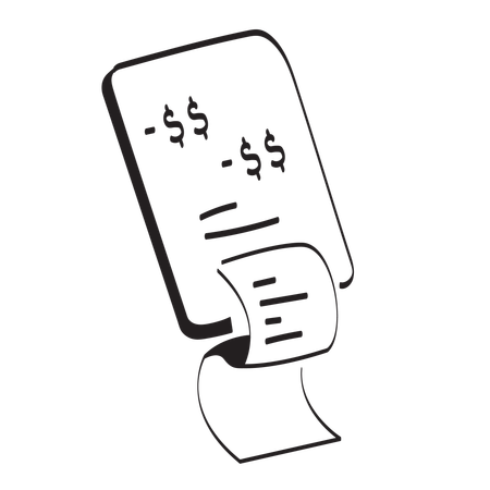 청구서  일러스트레이션