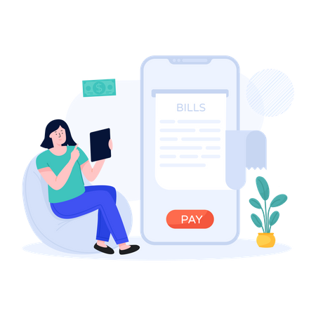 Bill Pay  Illustration