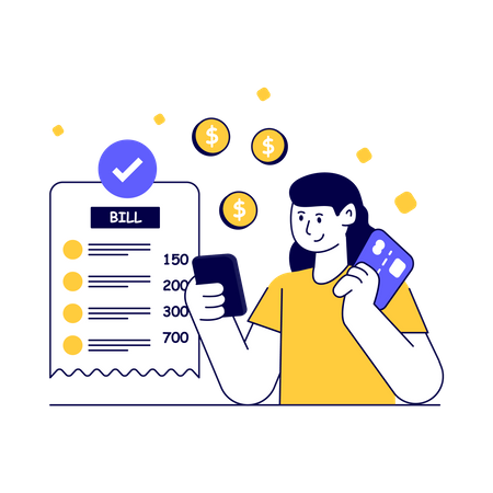 Bill Payment  Illustration