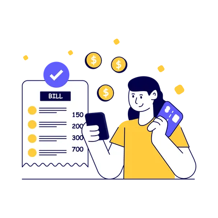 Bill Payment  Illustration