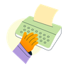 illustration typing invoice