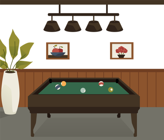 Billiard room  Illustration