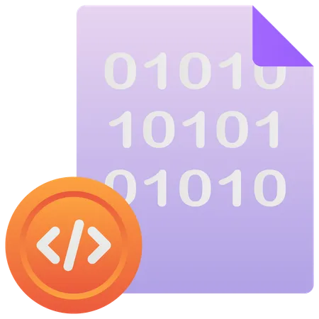 Binärcodedatei  Illustration