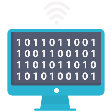 Binary Code Display  Illustration