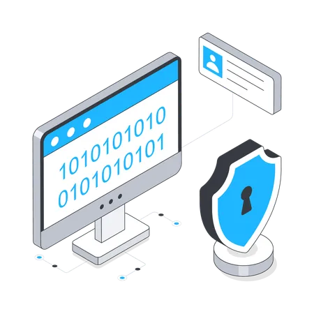 Binary Encryption  Illustration