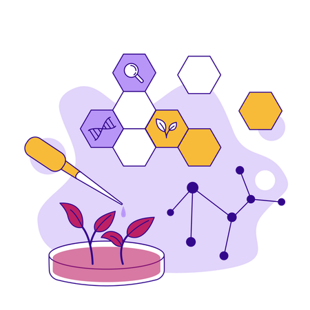 Bio plant Research  Illustration