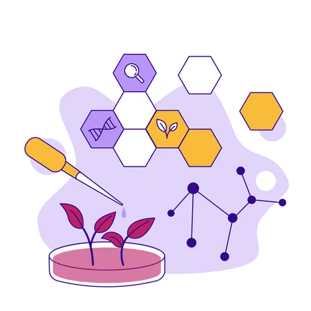 Bio plant Research  Illustration