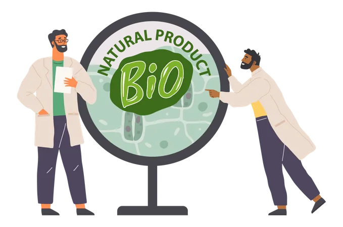 Bio Product Research  Illustration