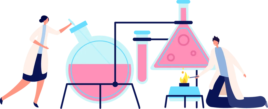 Biochemical laboratory  Illustration