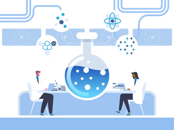 Biochemistry Experiment Illustration