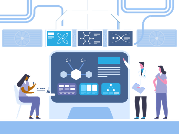 Biochemistry research  Illustration