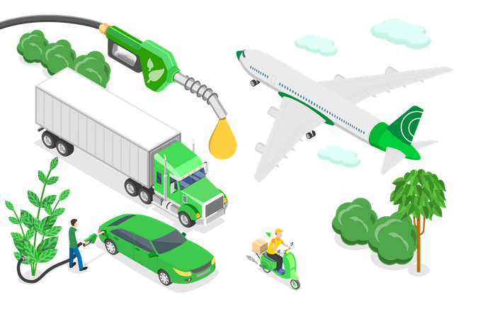 Biofuel Industry  Illustration