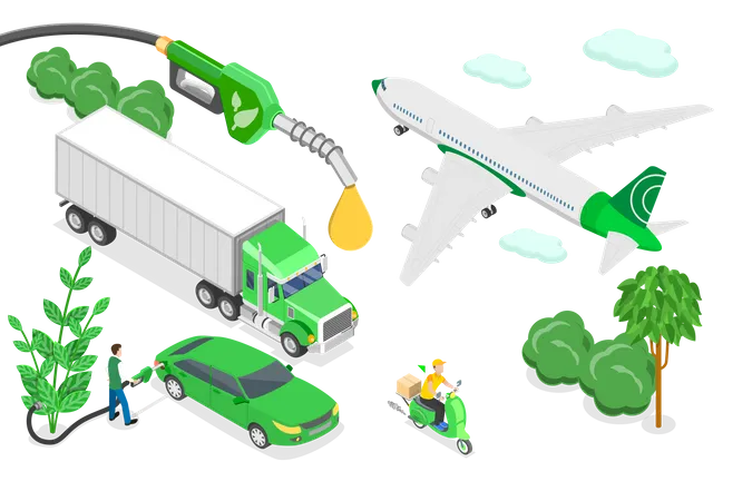 Biofuel Industry  Illustration