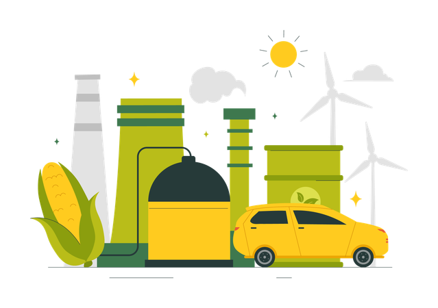 Biofuel Life Cycle  Illustration