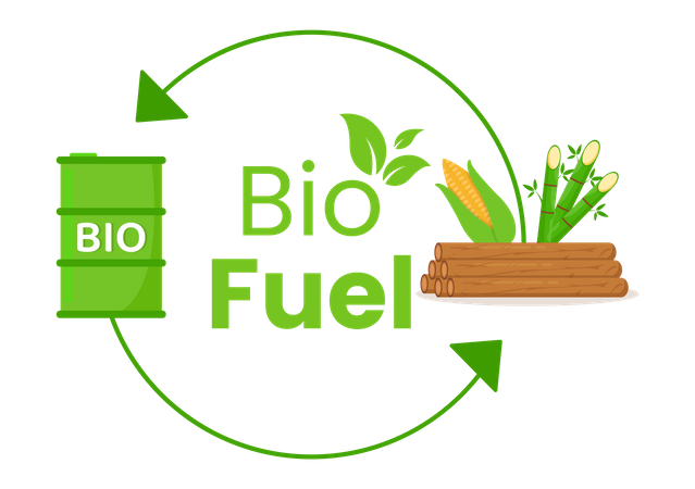 Biofuel Production Illustration