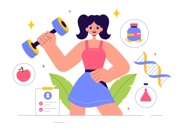 Biohacking Technology  Illustration