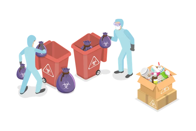 Biohazard Recycling Illustration