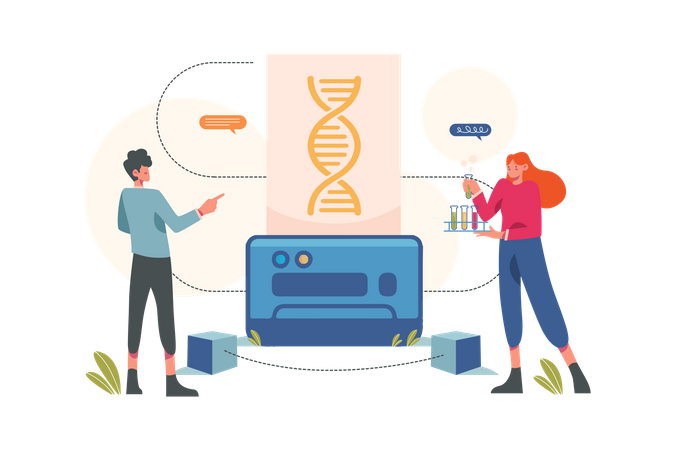 Bioinformática  Illustration