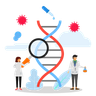 biological experiment illustration