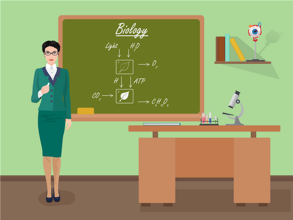 Biology class  일러스트레이션