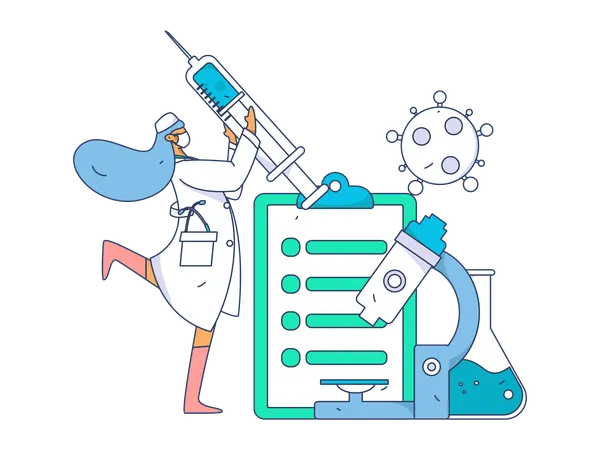 Biomedical Research  Illustration