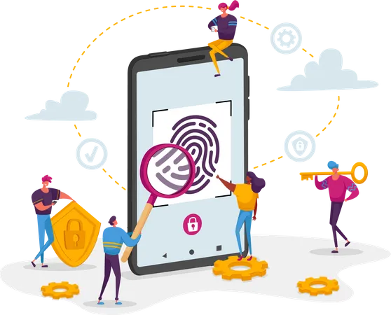 Biometric identification  Illustration