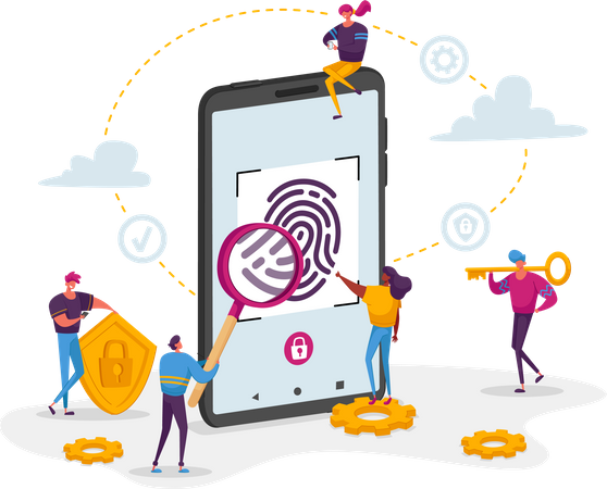 Biometric identification  Illustration