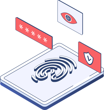 Biometric password  Illustration