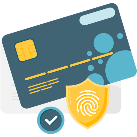 Biometric payment security  Illustration