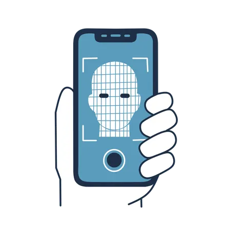 Biometric scanner  Illustration