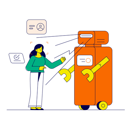 Biometric scanning  Illustration