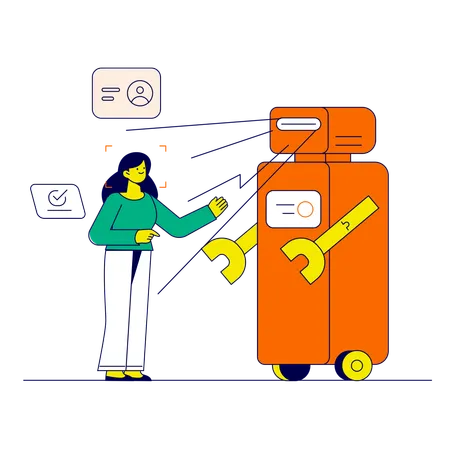 Biometric scanning  Illustration