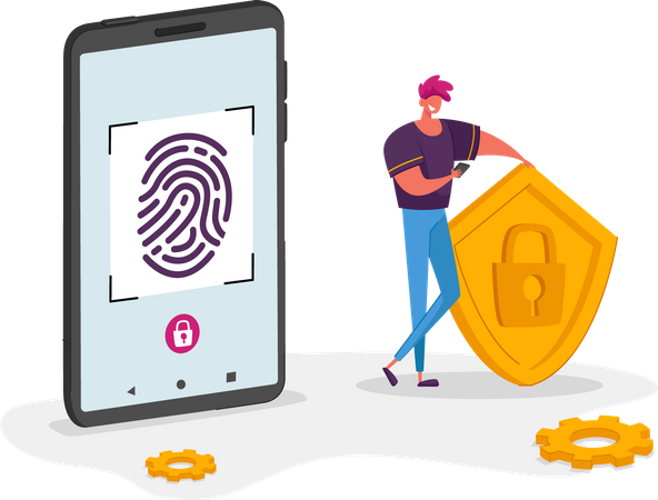 Biometric security Illustration