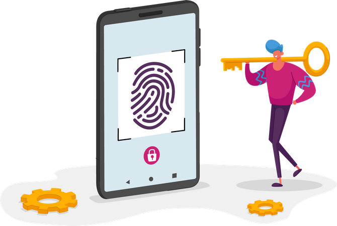 Biometric security Illustration