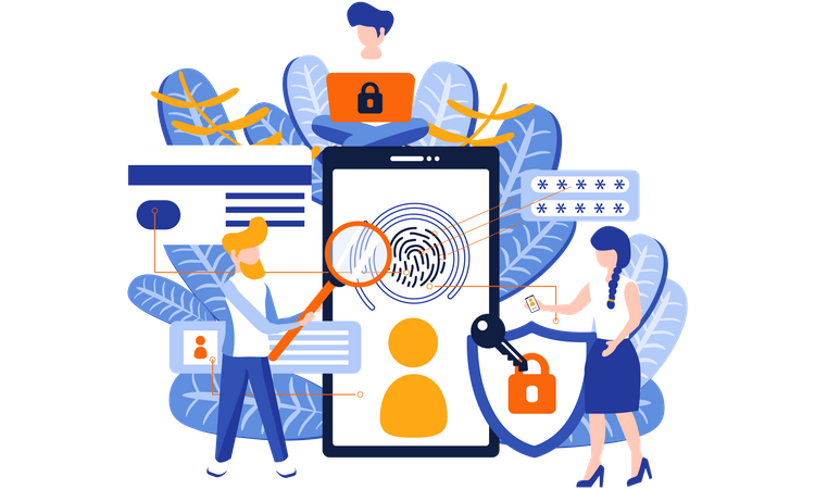 Biometric Security Illustration