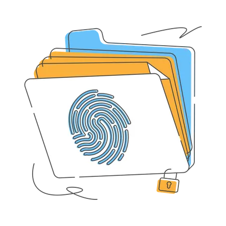 Biometric Security  Illustration