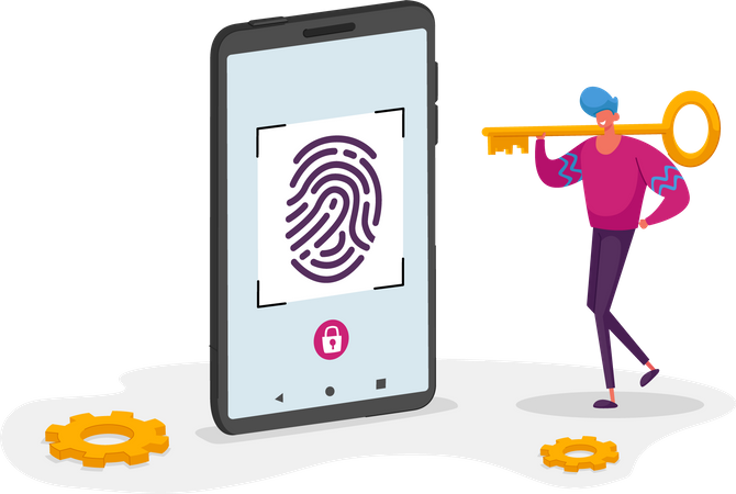 Biometric security  Illustration