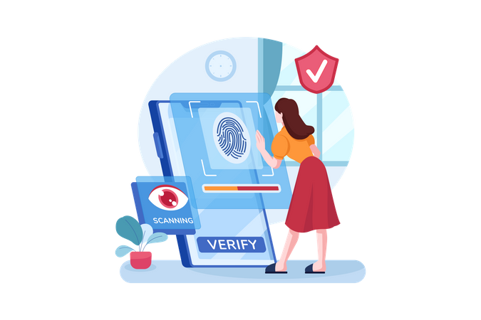 Biometric security  Illustration