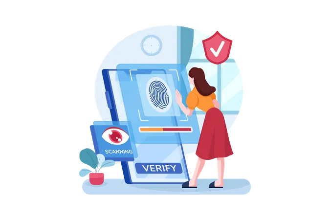 Biometric security  Illustration