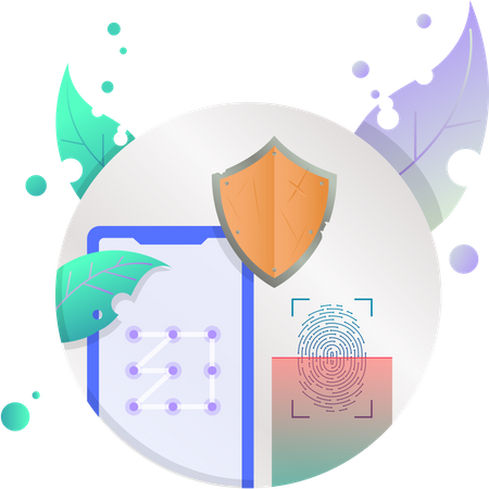 Biometric Security  Illustration