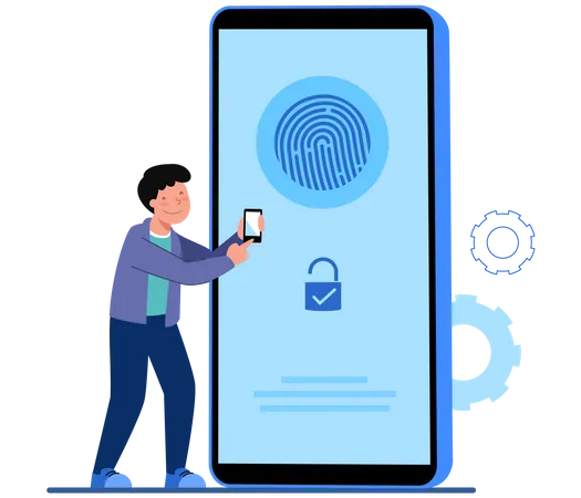 Biometric Security  Illustration