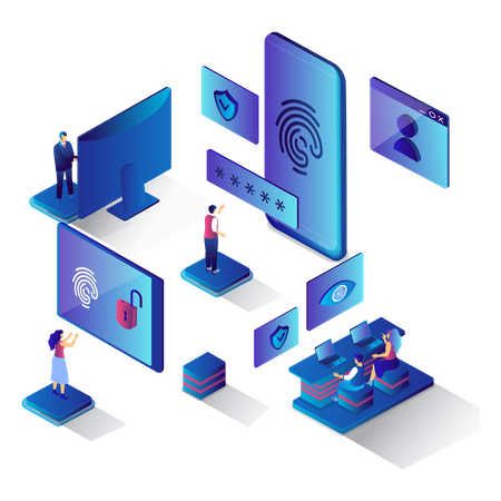 Biometric Security  Illustration