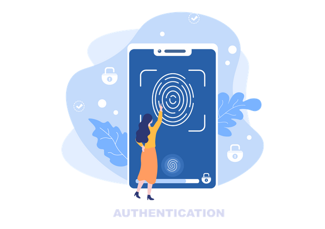 Biometric Security  Illustration