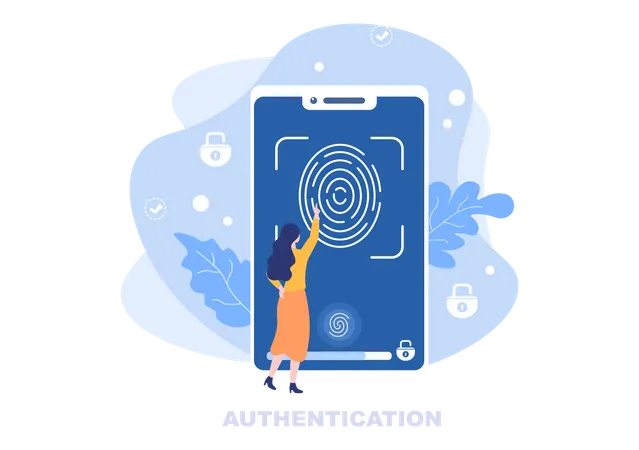 Biometric Security  Illustration