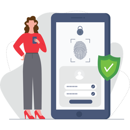 Biometric Security  Illustration