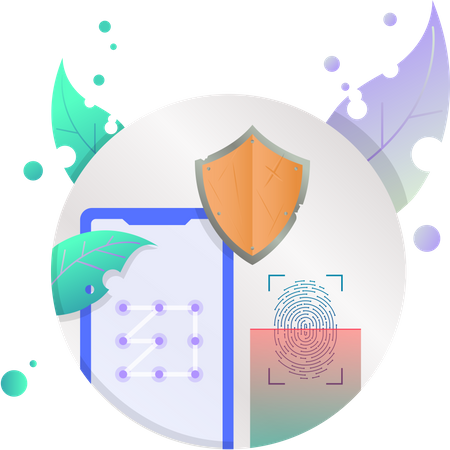 Biometric Security  Illustration