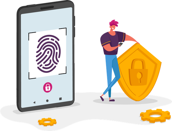 Biometric security  Illustration