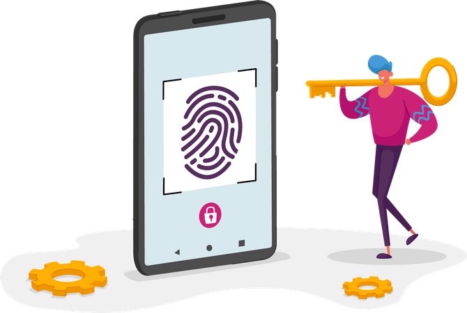 Biometric security  Illustration